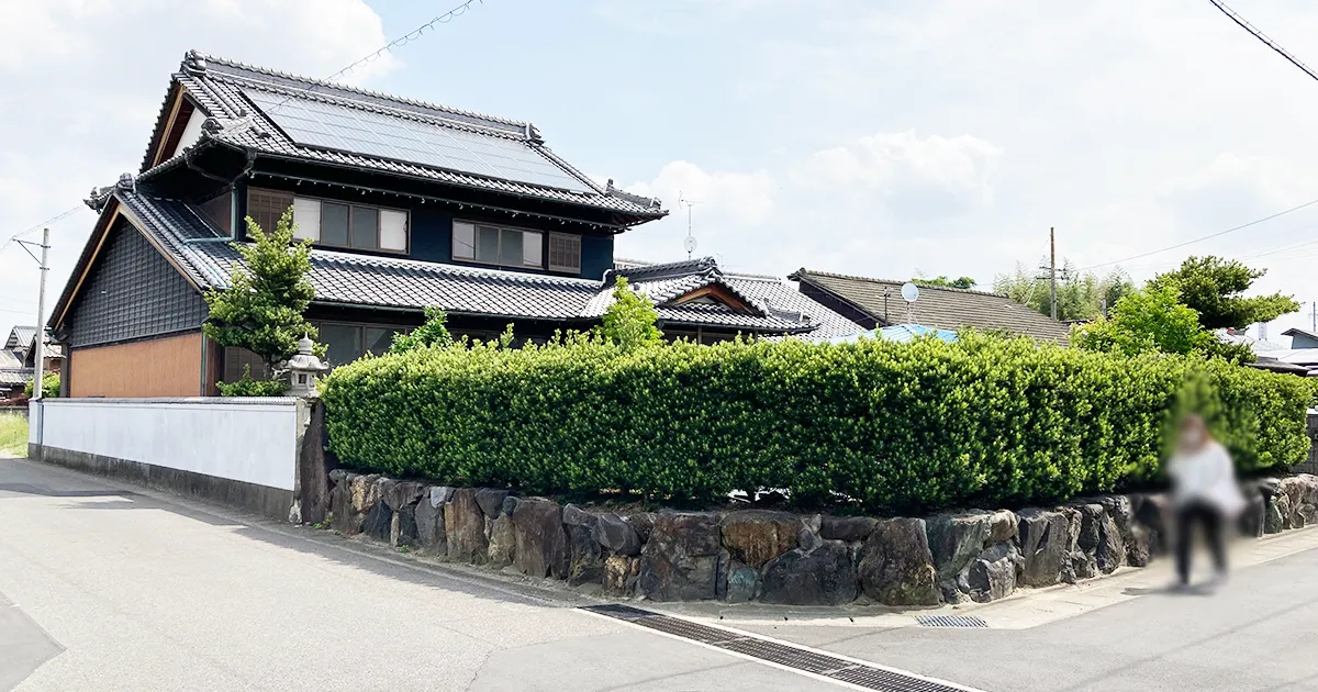 柳津店　お庭の解体