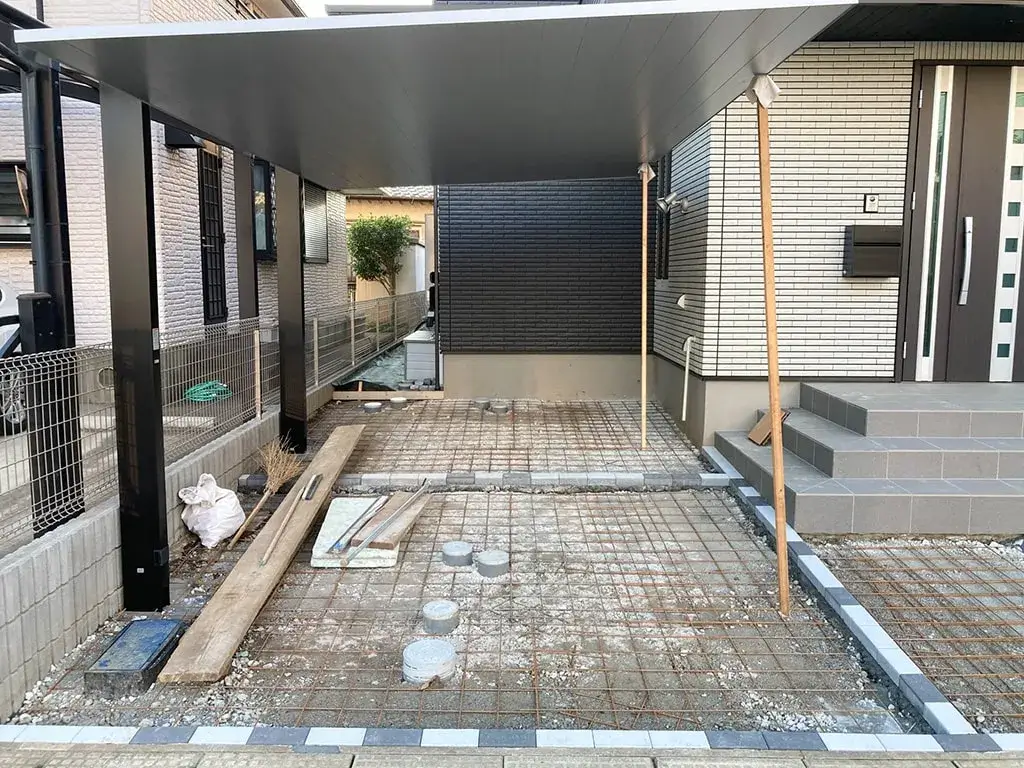 新築外構カーポート工事