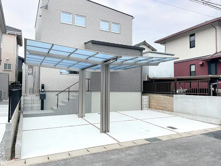 ガーテリアY合掌カーポート工事施工例