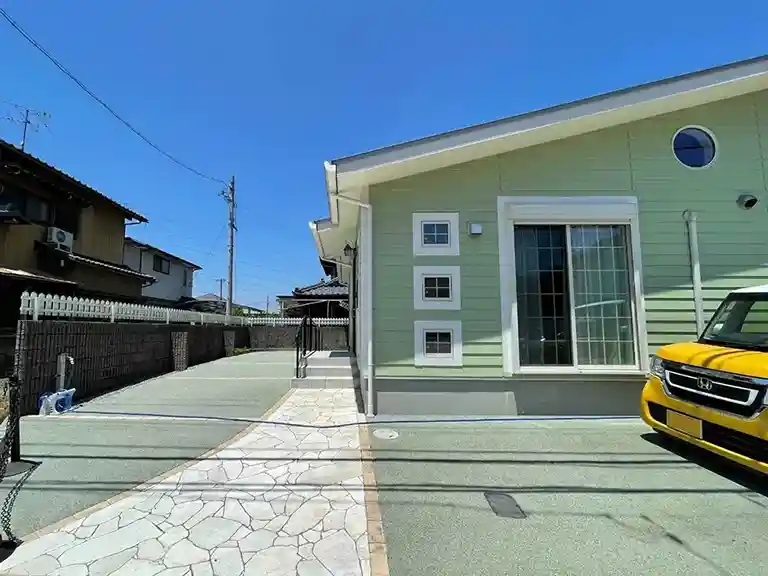 ガーテリアカラーコンクリート工事施工例