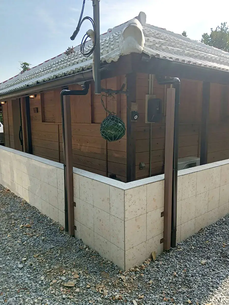 ガーテリア防止塀タイル貼り工事施工例