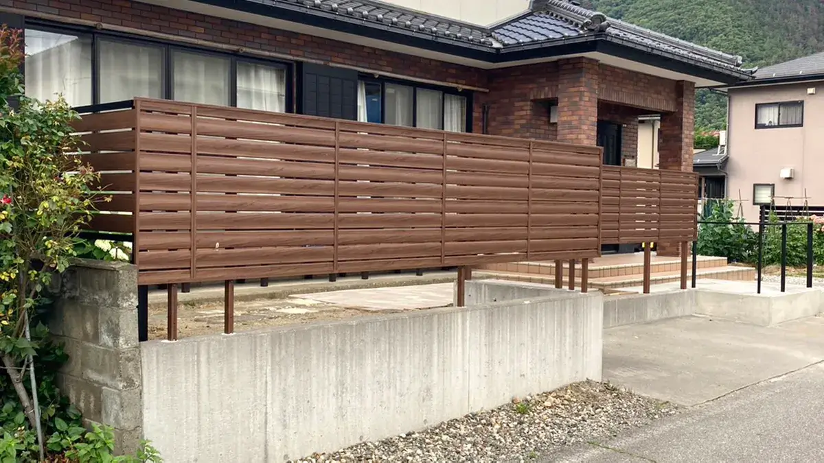 目隠しフェンス外構リフォーム工事施工例