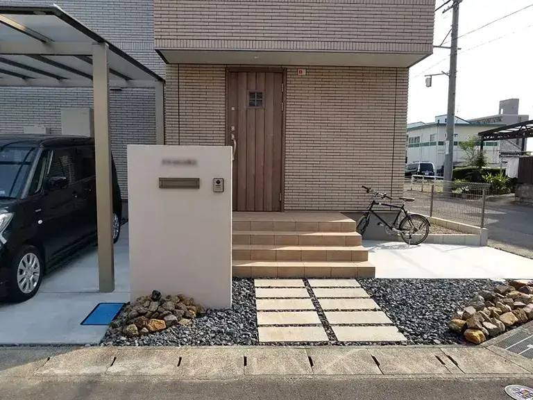 ガーテリア玄関アプローチ工事施工例