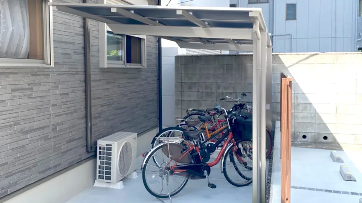 ガーテリアサイクルポート施工例