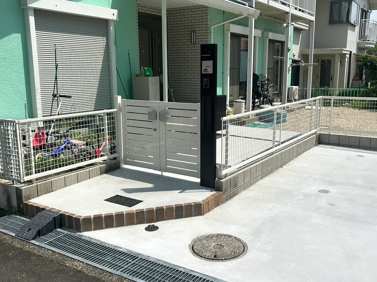 庭リフォーム門扉工事施工例