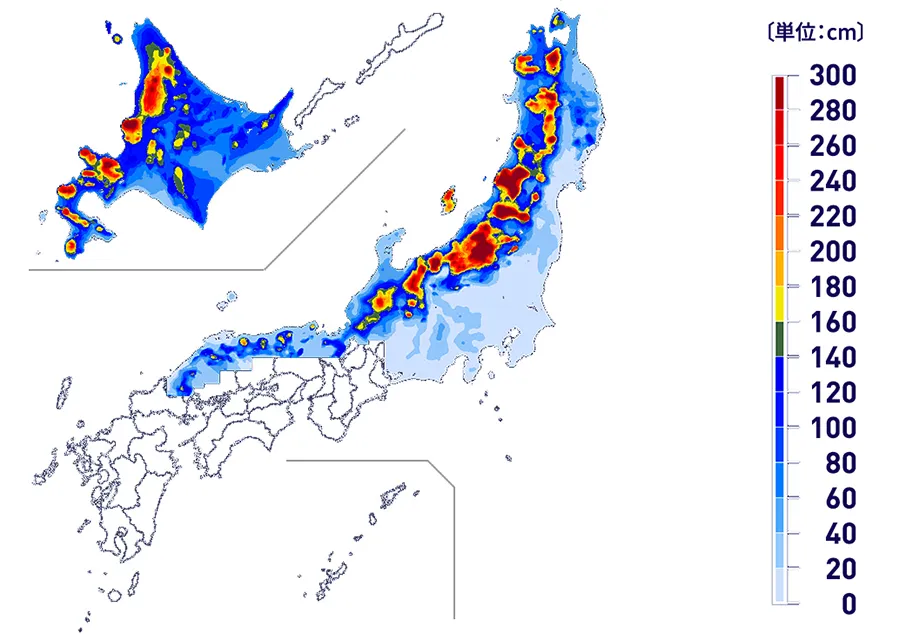 年間最深積雪／気象庁