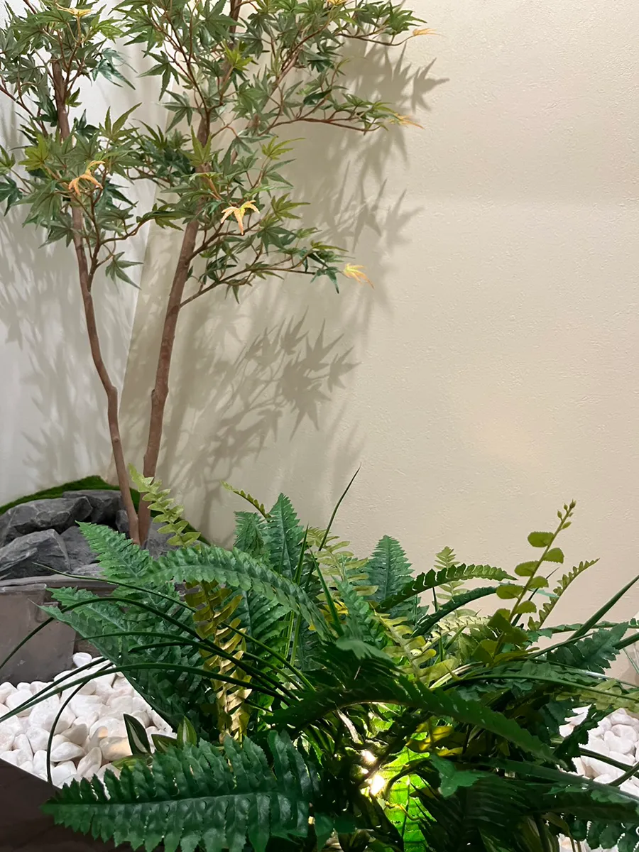 マンションエントランス植栽工事施工例