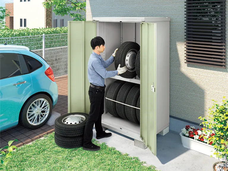 引用元:イナバ物置タイヤストッカー