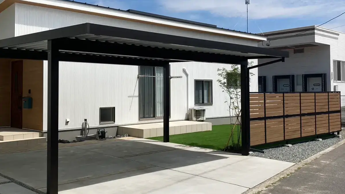 ガーテリア積雪エリアの新築外構施工例