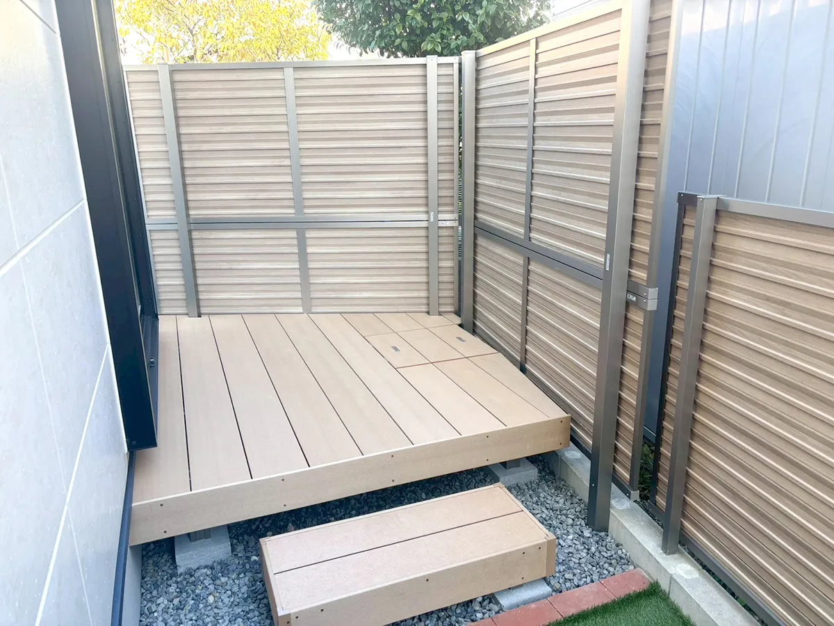 ガーテリアウッドデッキ施工例