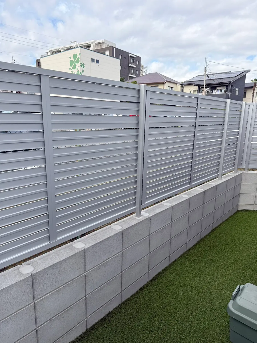 ガーテリア目隠しフェンス施工例