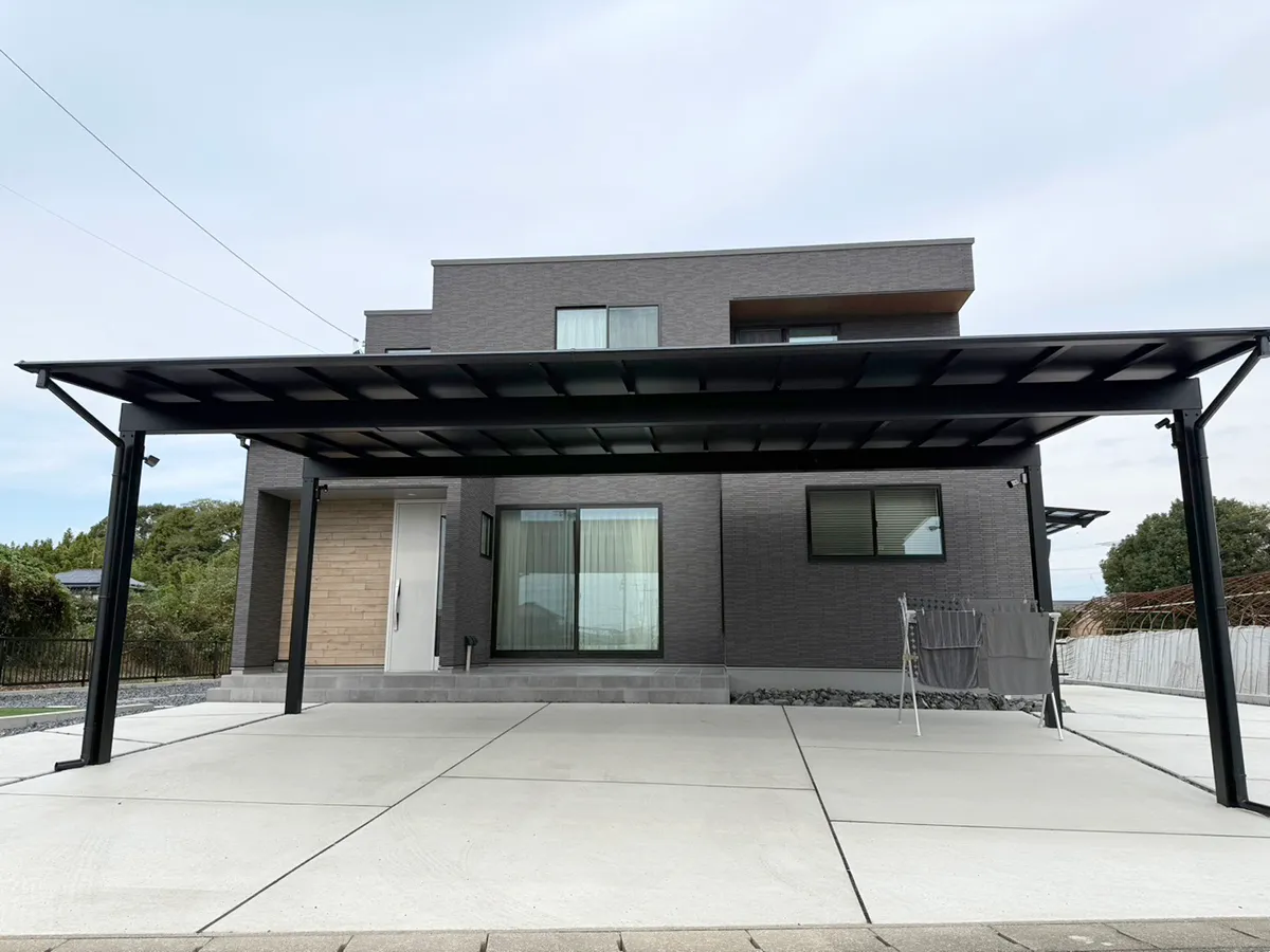 ガーテリアカーポート3台用施工例