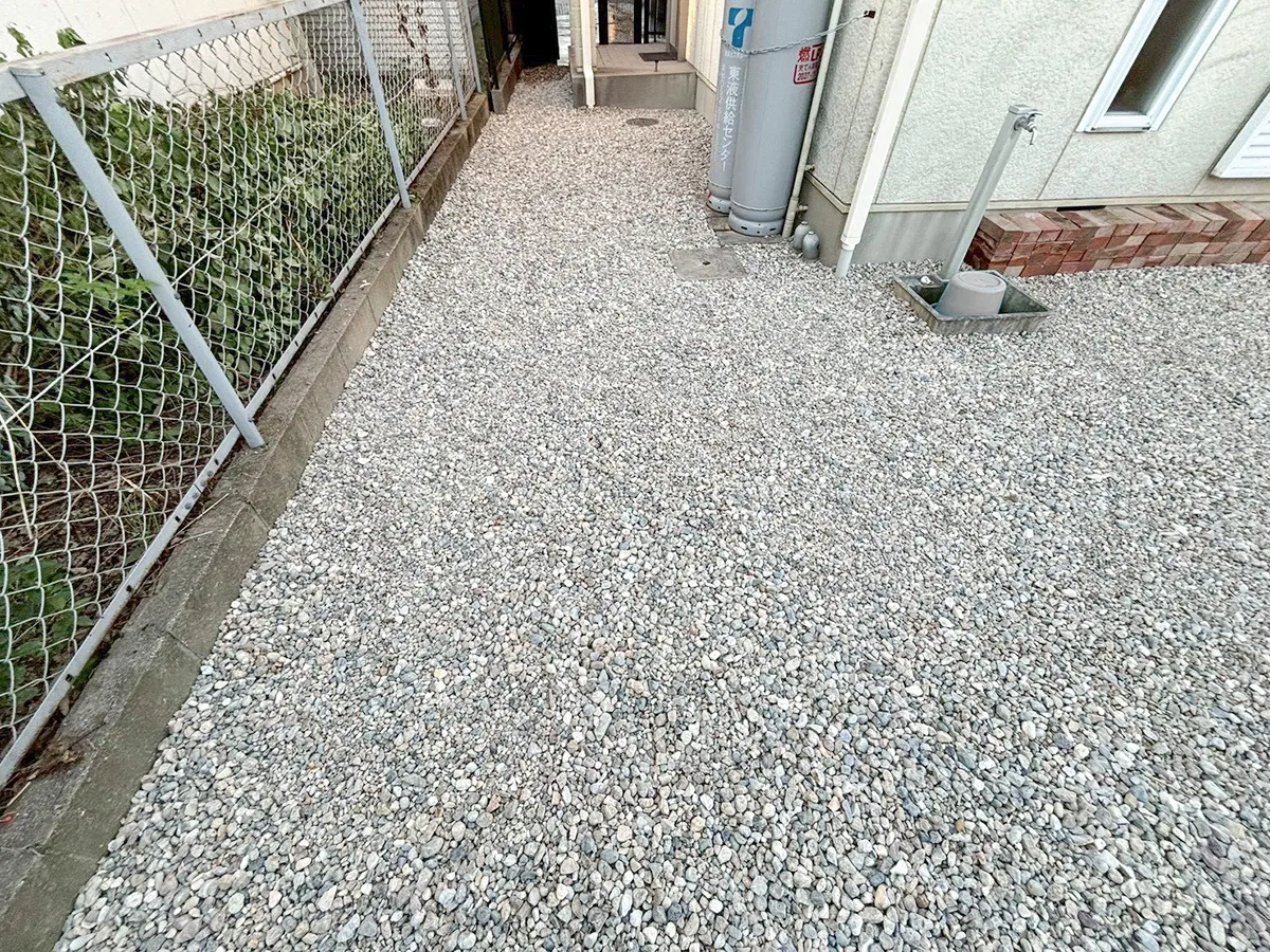 庭リフォーム砂利敷き施工例