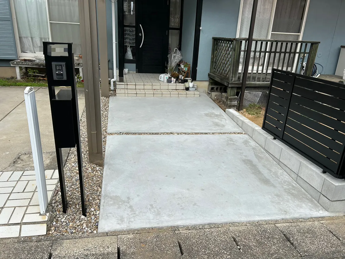 ガーエリア玄関アプローチリフォーム工事施工例