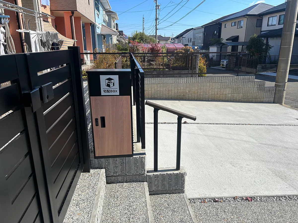 アプローチ手すり工事施工例