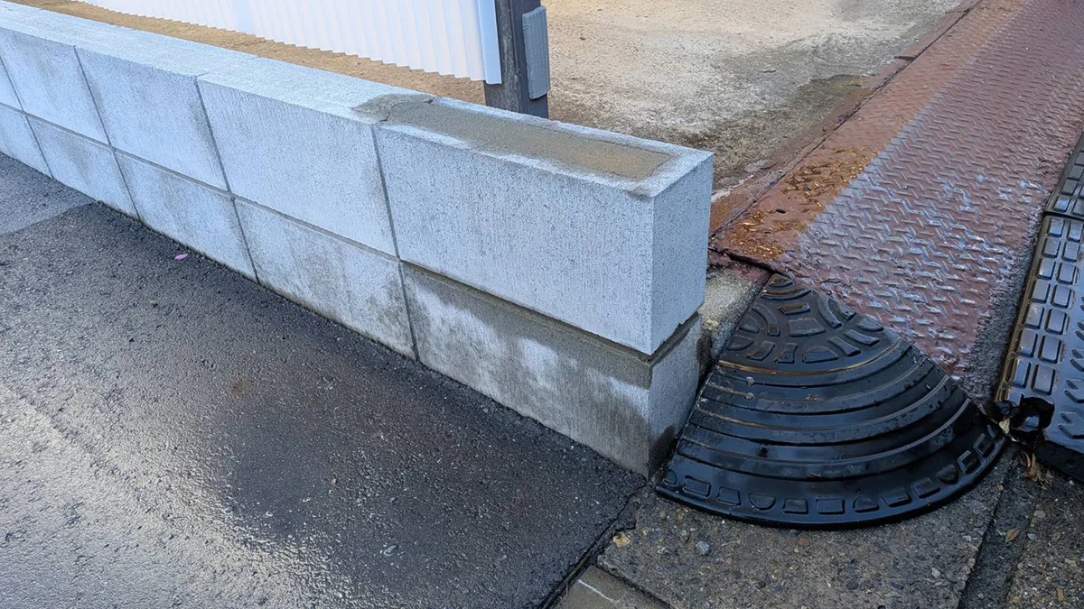 ブロック塀修繕工事施工例