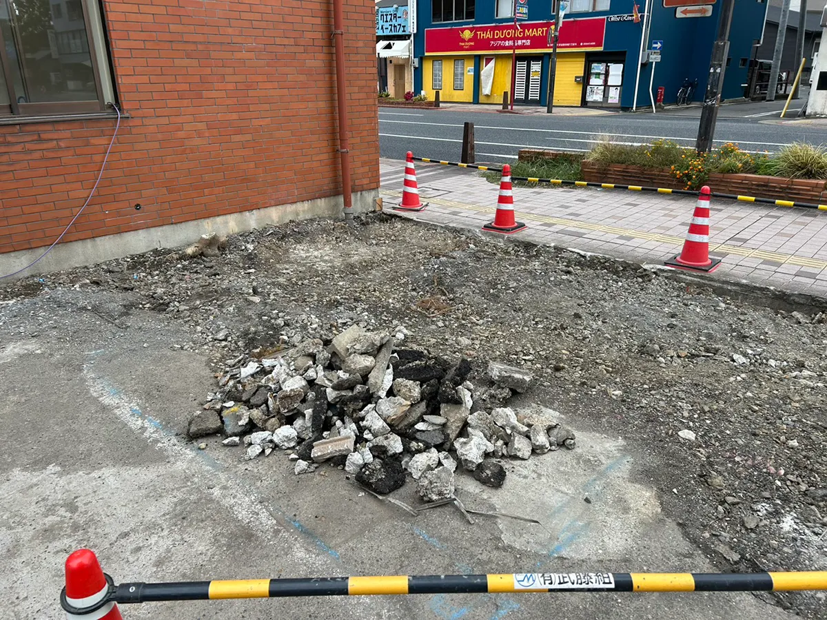 ガーテリア駐車場外構リフォーム舗装工事施工例