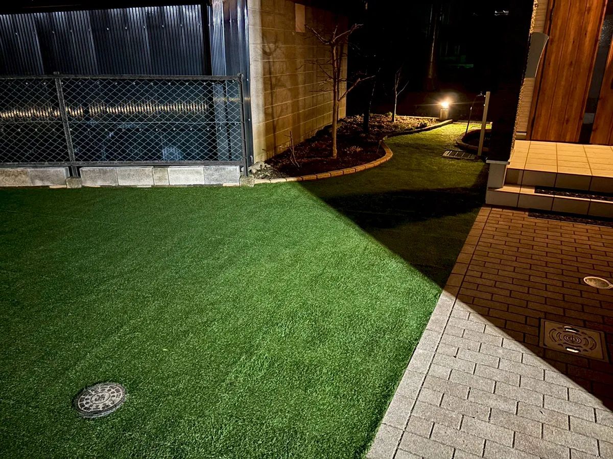 ガーテリア人工芝工事施工例